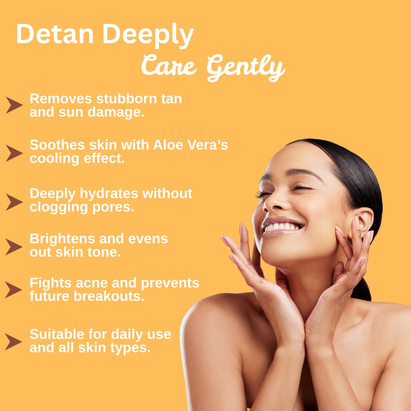 Hydragel D-Tan face Wash | Removes Tan & Brightens Dull Skin