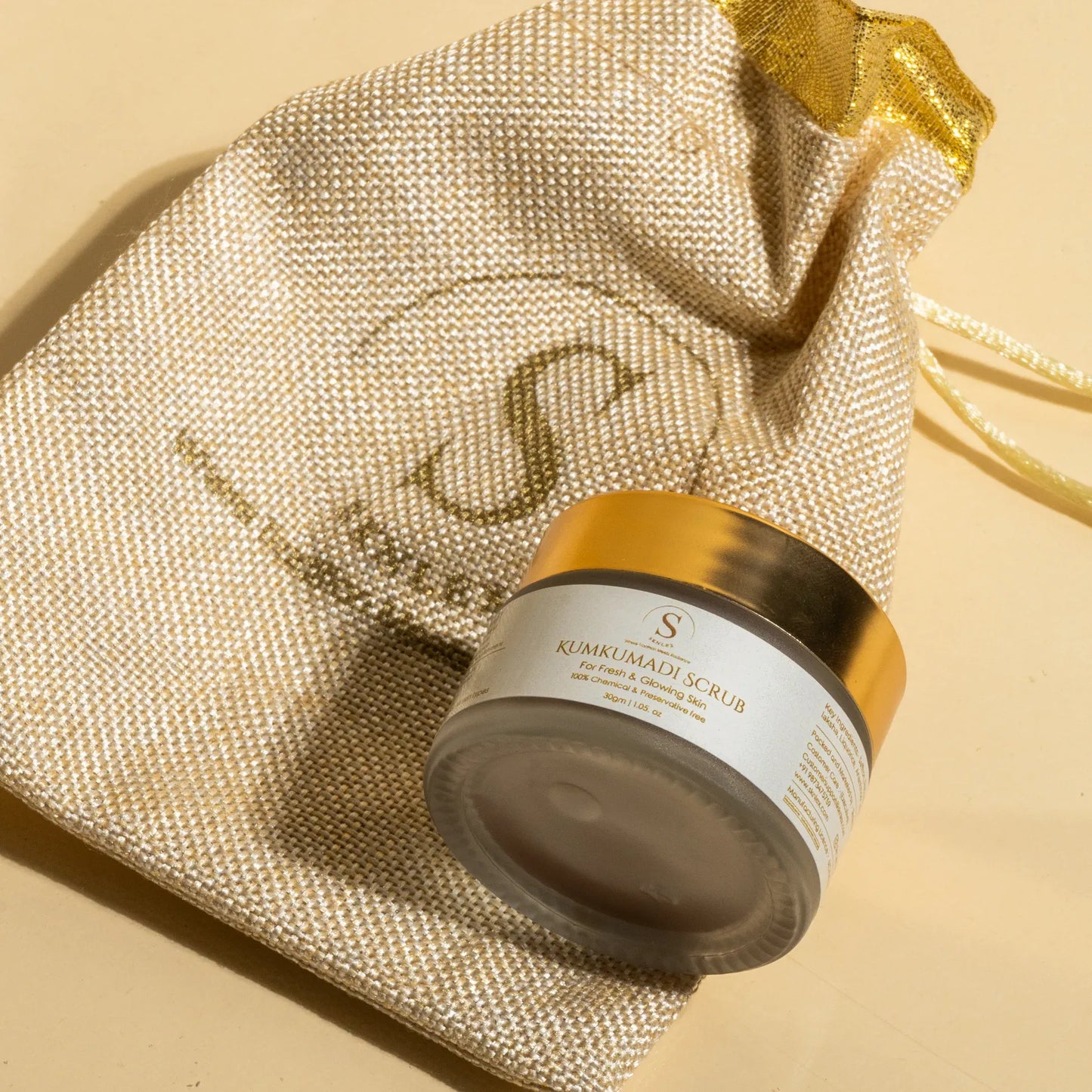 Kumkumadi oil + Kumkumadi scrub