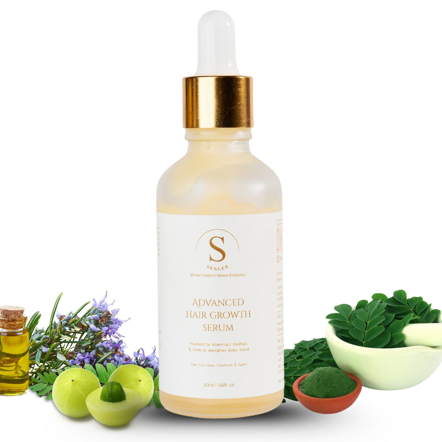 Fenugreek shuddhi shampoo+advanced hair growth serum - SKNLEX
