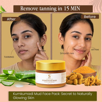 Kumkumadi Mud Face Pack Detoxifies & Gives Radiance