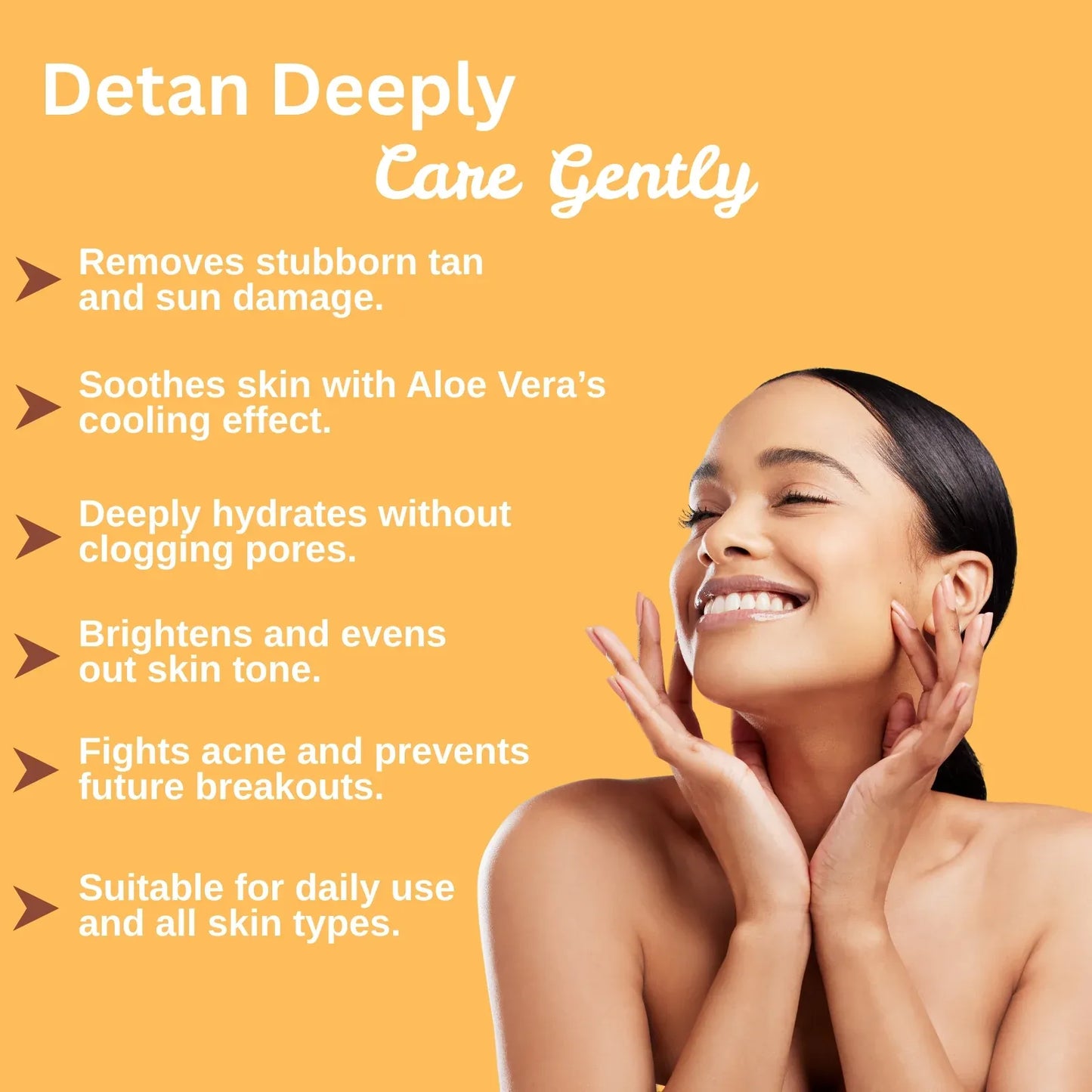 Hydragel D-Tan face Wash | Removes Tan & Brightens Dull Skin